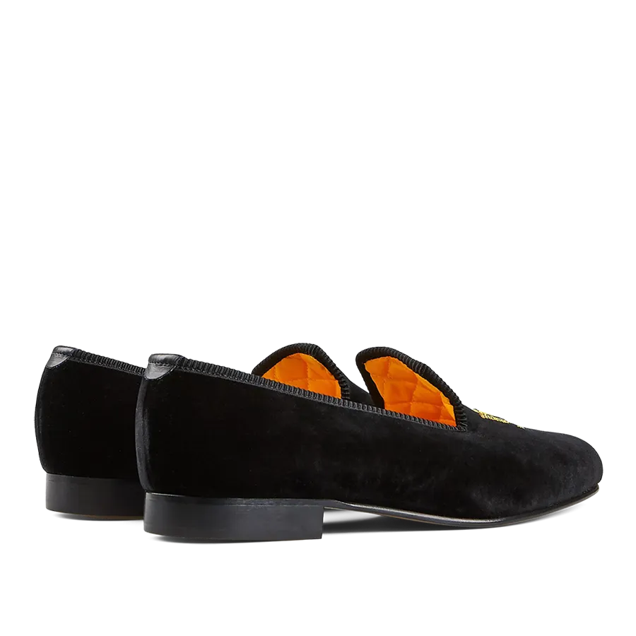Black Velvet American Eagle Slippers