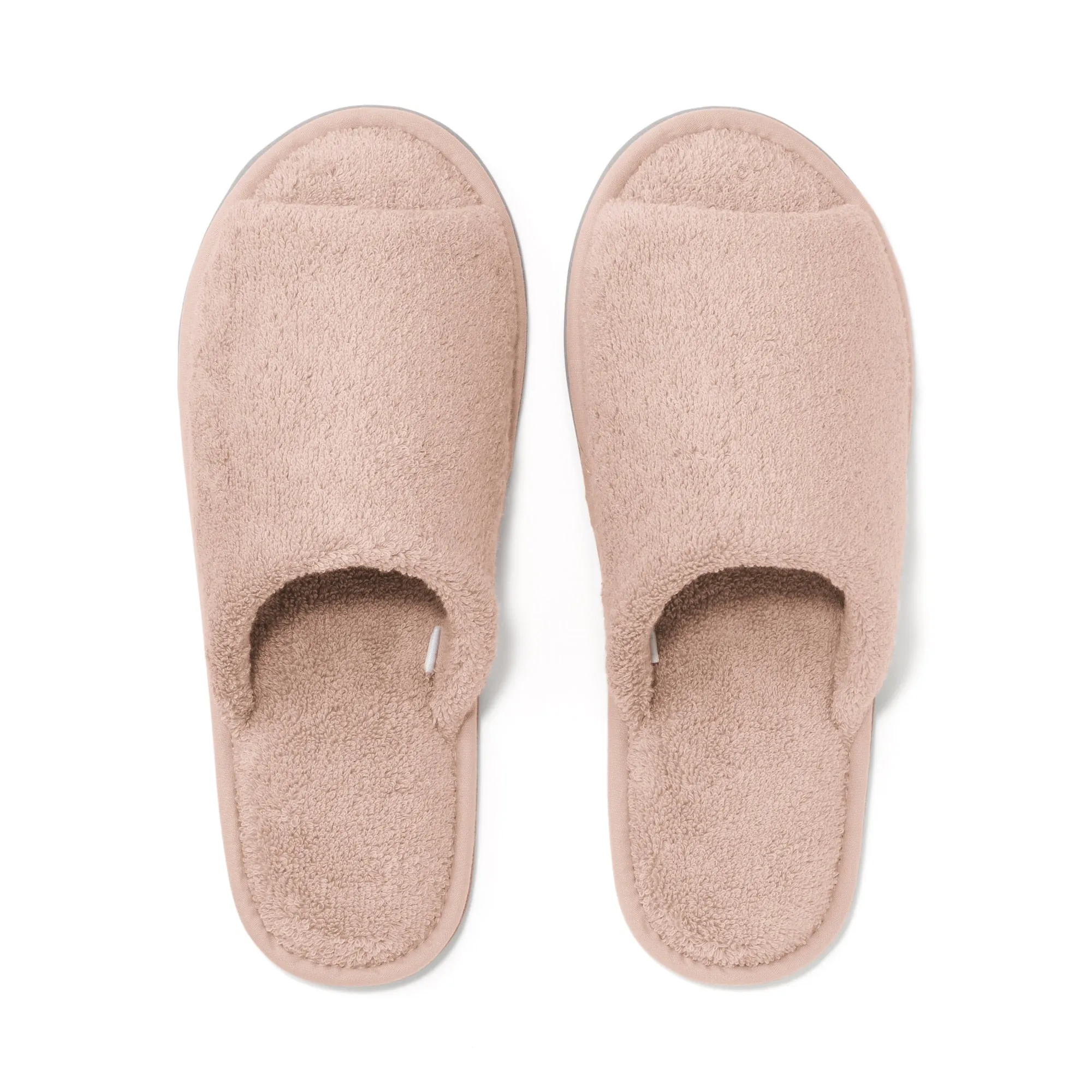Cotton Pile Open Toe Slippers
