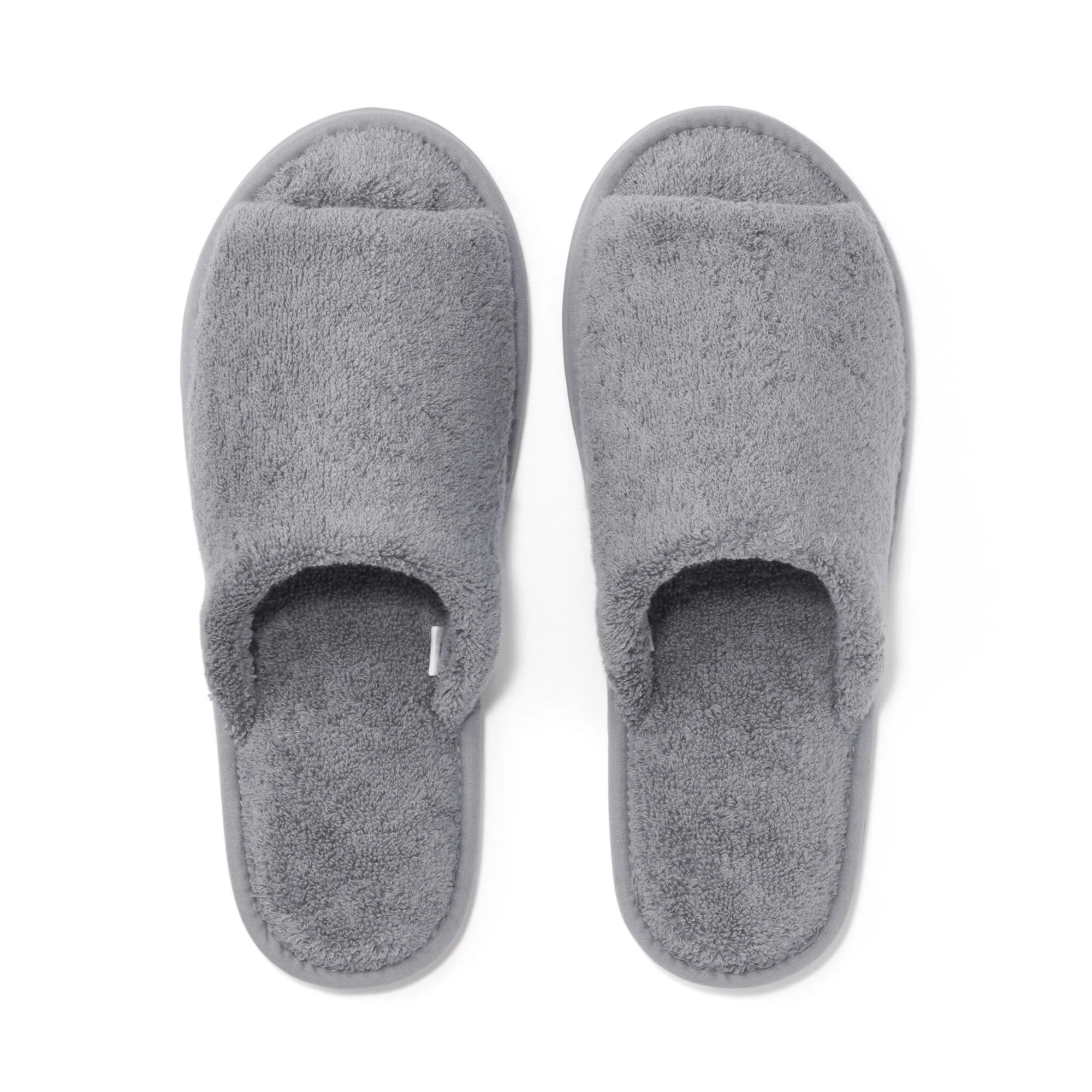 Cotton Pile Open Toe Slippers