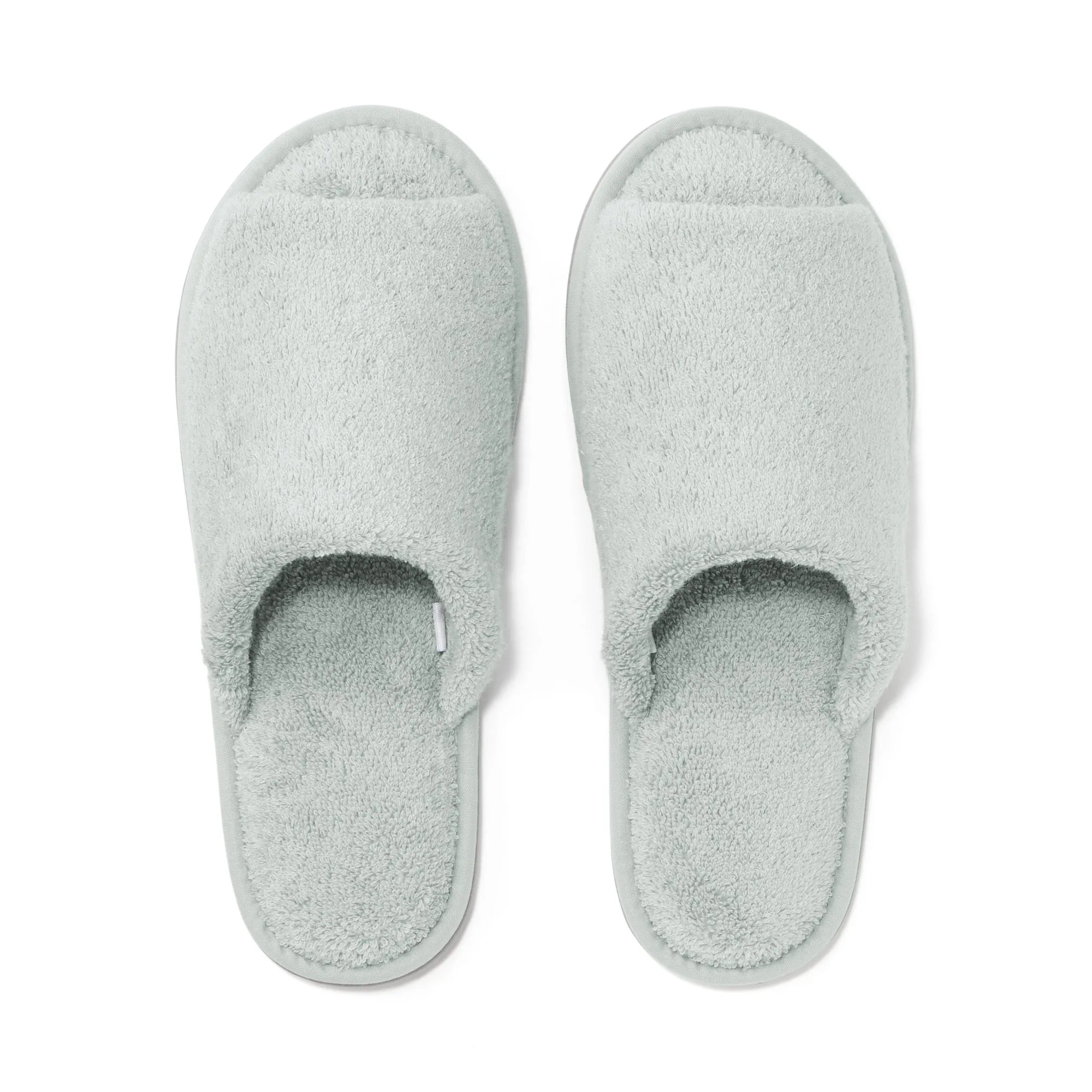 Cotton Pile Open Toe Slippers