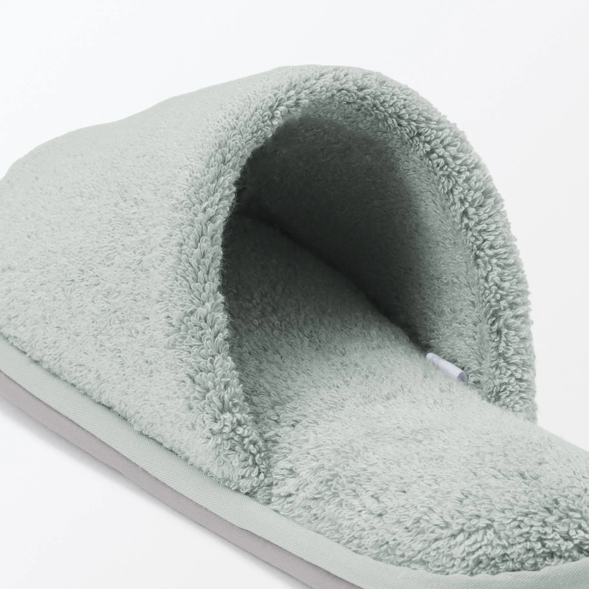 Cotton Pile Open Toe Slippers