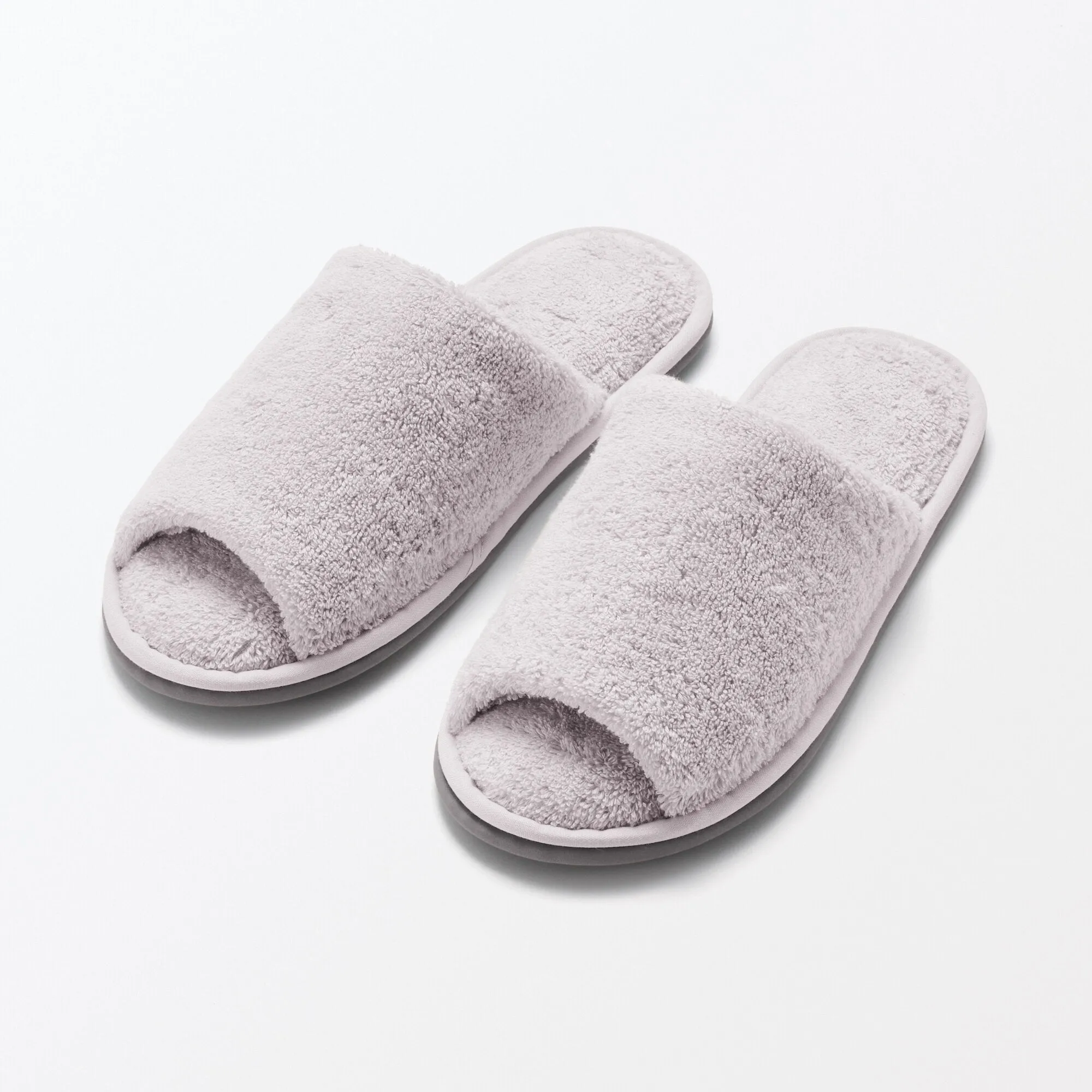 Cotton Pile Open Toe Slippers