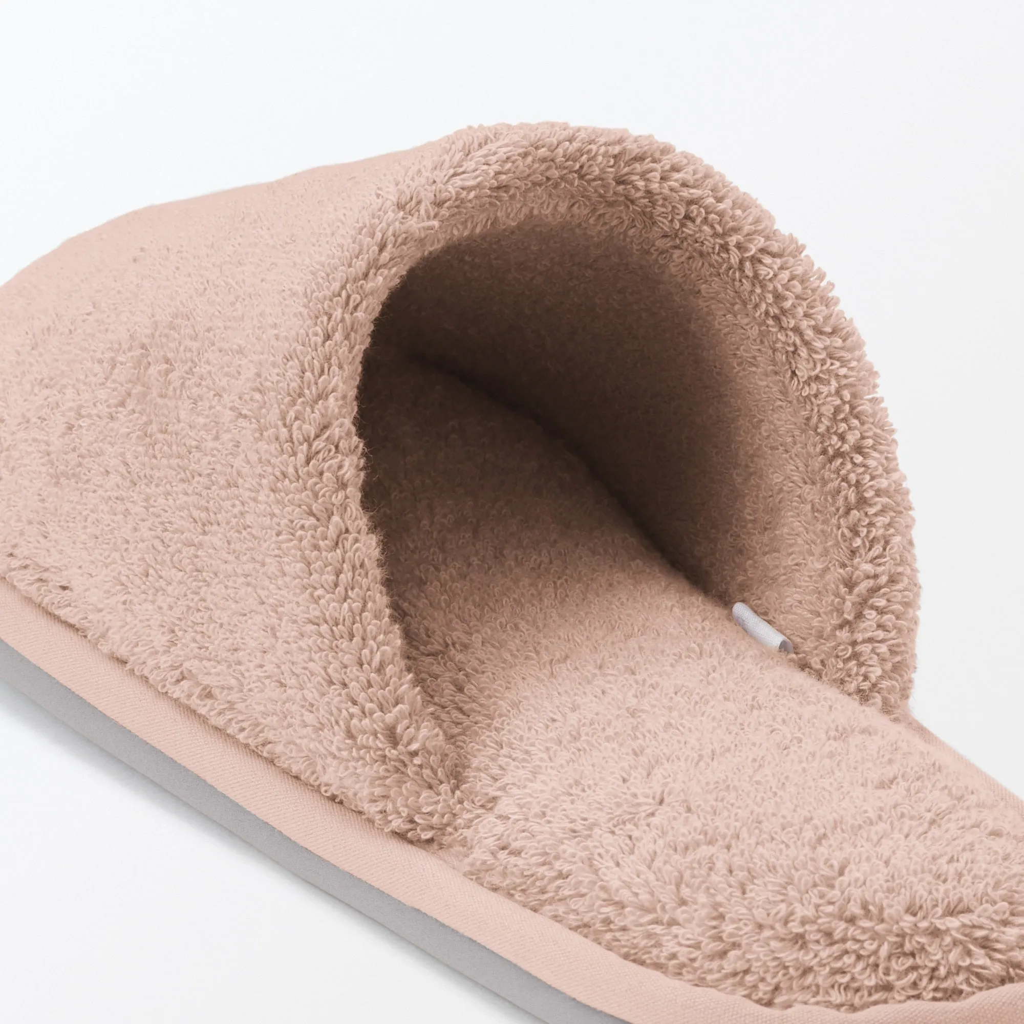 Cotton Pile Open Toe Slippers