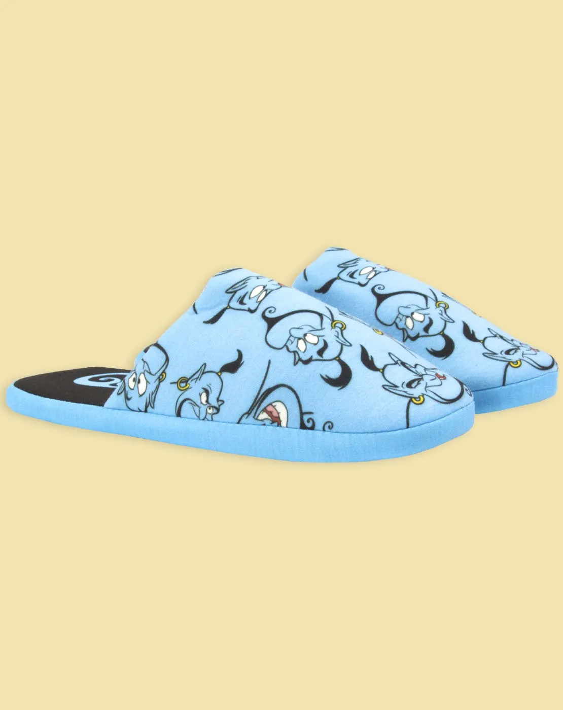 Disney Aladdin Genie Partial 3D  Women's Blue 100% Polyester Slippers