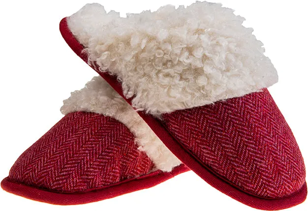 Kerry Tweed Slip on Slippers