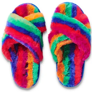 Rainbow Blast Adult Slippers - Kip & Co.