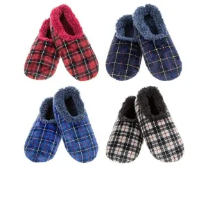 Snoozies All Sizes Men's Checked Valour Slippers (Choice of 4)