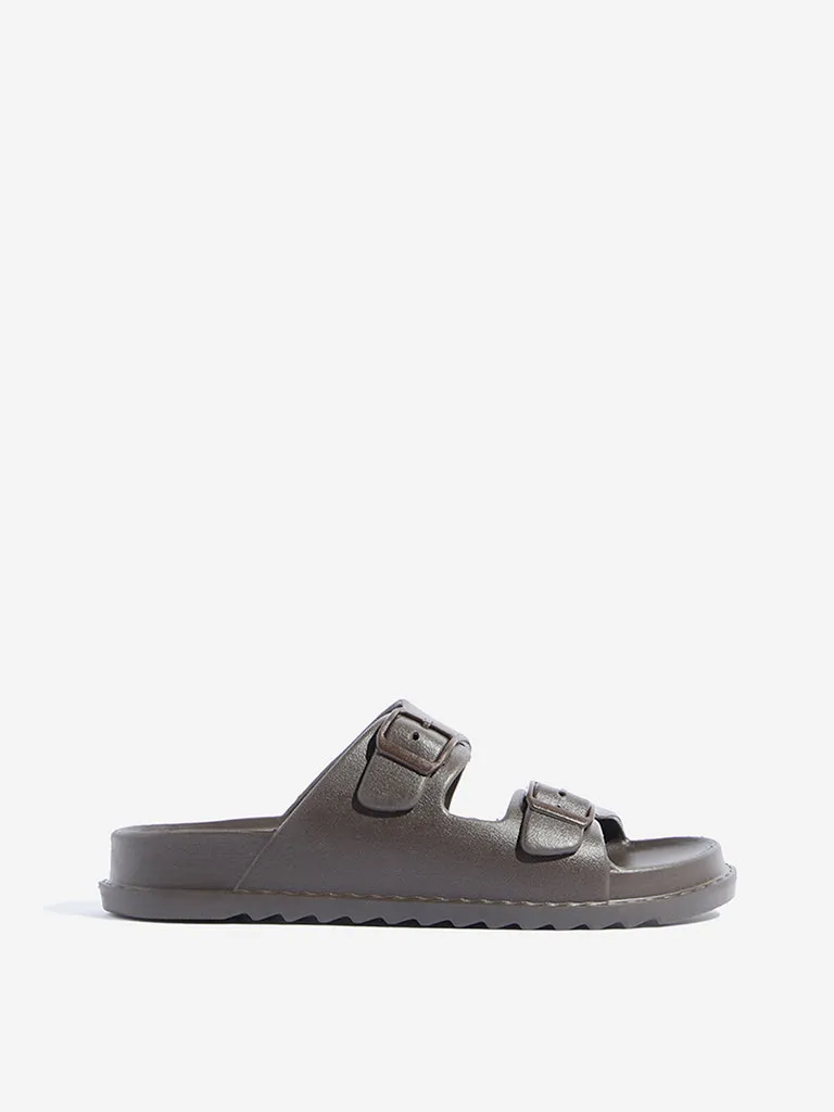 SOLEPLAY Brown Buckled Flip-Flop