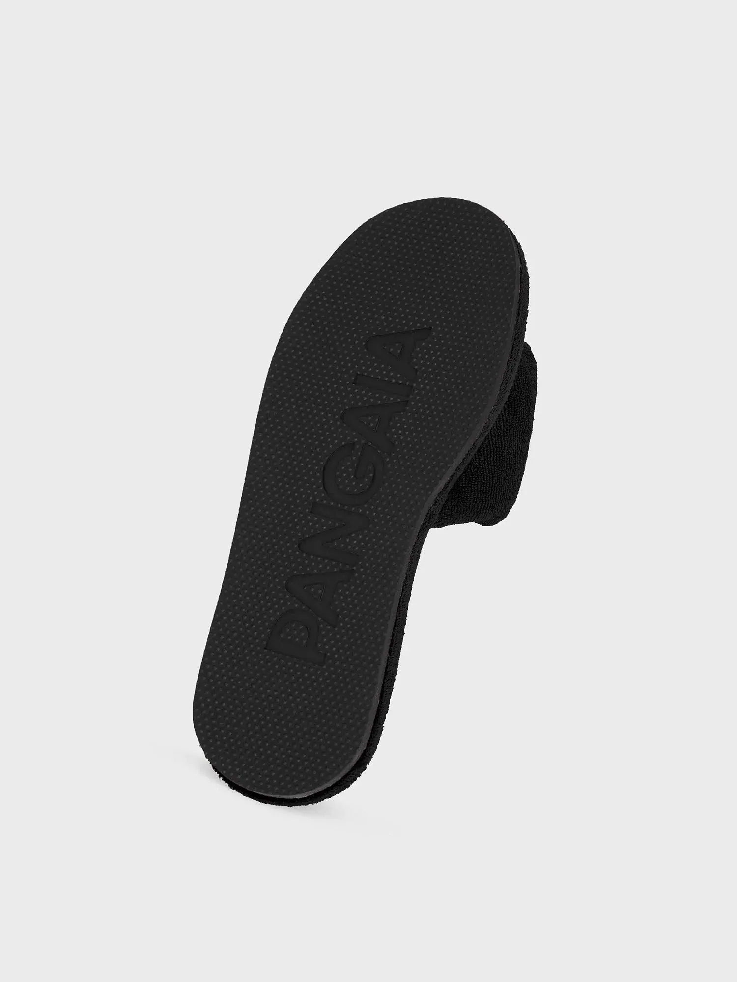 Summer Towelling Slippers—black