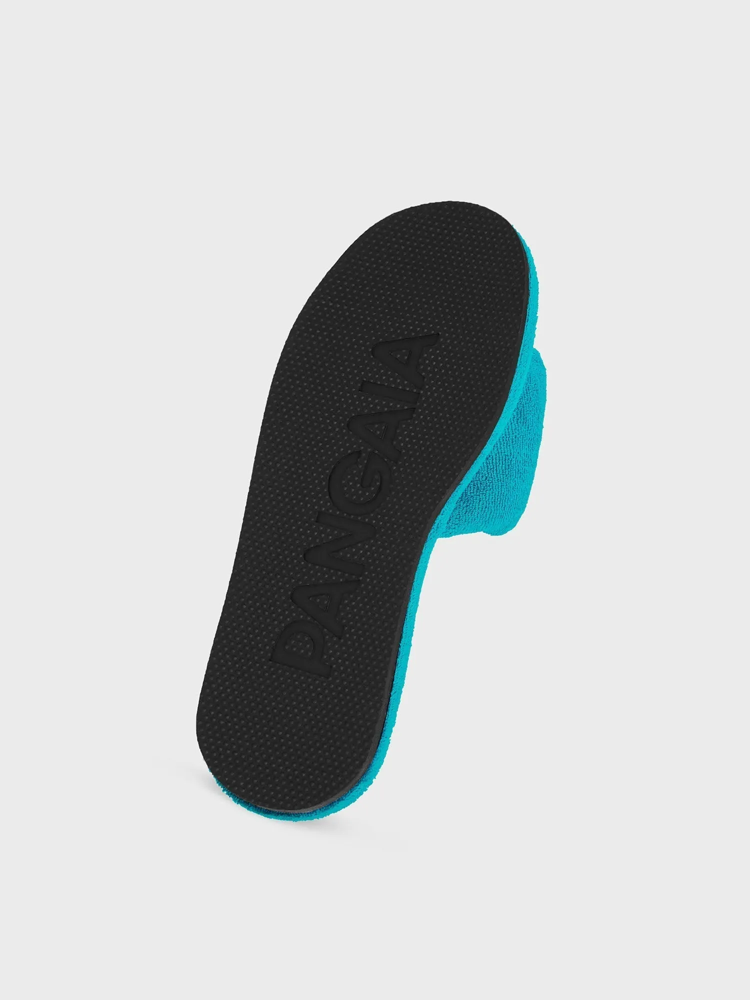 Summer Towelling Slippers—peacock blue